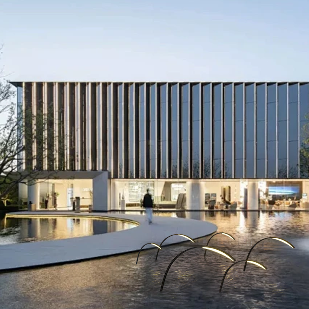 Minimalist Metal & Acrylic Pathway Light